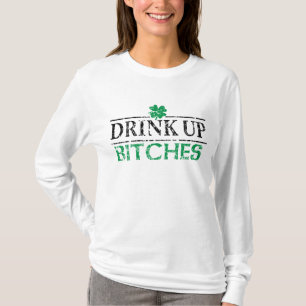 Camiseta Bebida do Dia de São Patrício acima