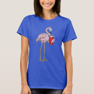 Camiseta Bebida Flamingo