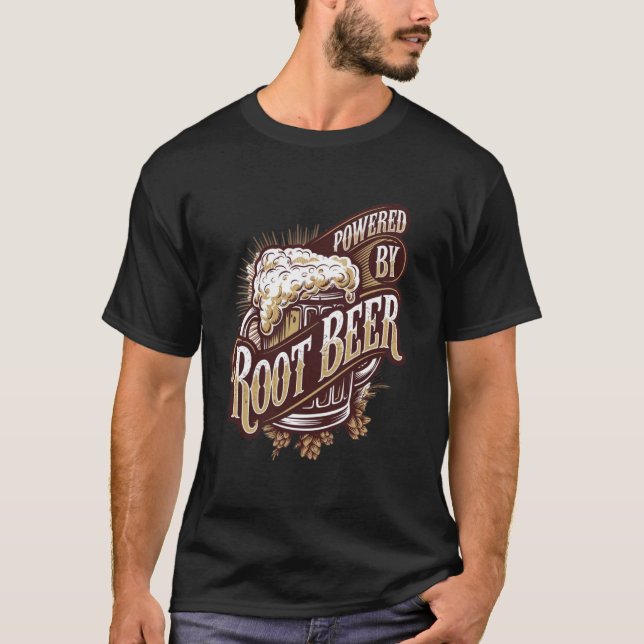 Camiseta Bebida Gaseificada de Cerveja de Raiz Poderosa Mul (Frente)