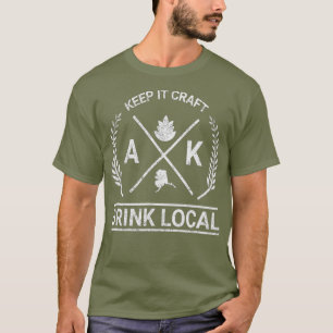 Camiseta Bebida Local Alaska Vintage Artesanato Beer Breer