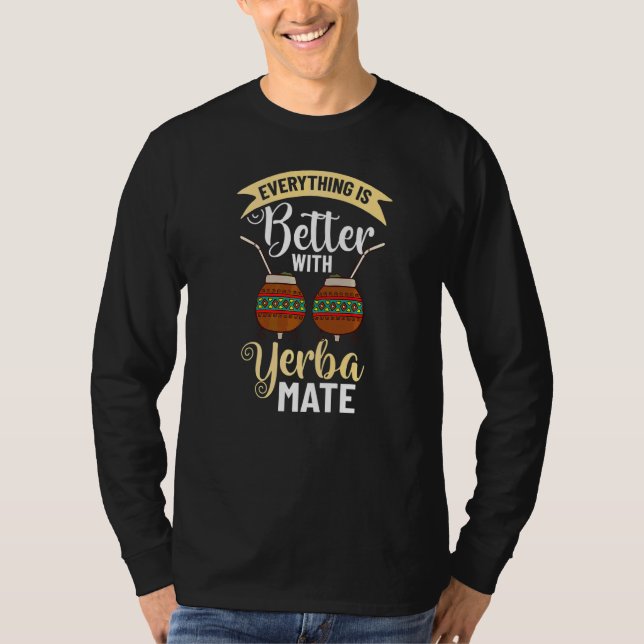 Camiseta Bebida Mate Chá Folhas Argentina Pó Xícara  (Frente)