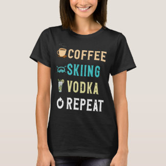 Camiseta Bebidas Café Escando Vodka Repetir