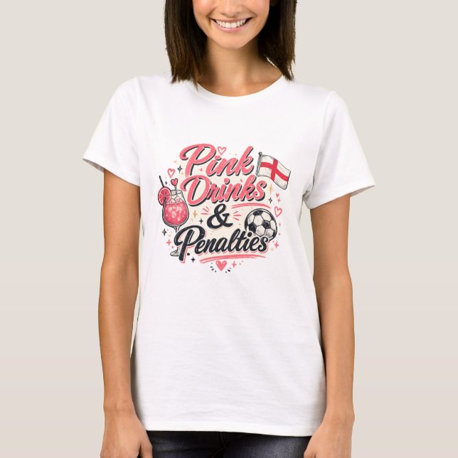 Camiseta Bebidas Cor-de-Rosa e Penalidades  (Frente)
