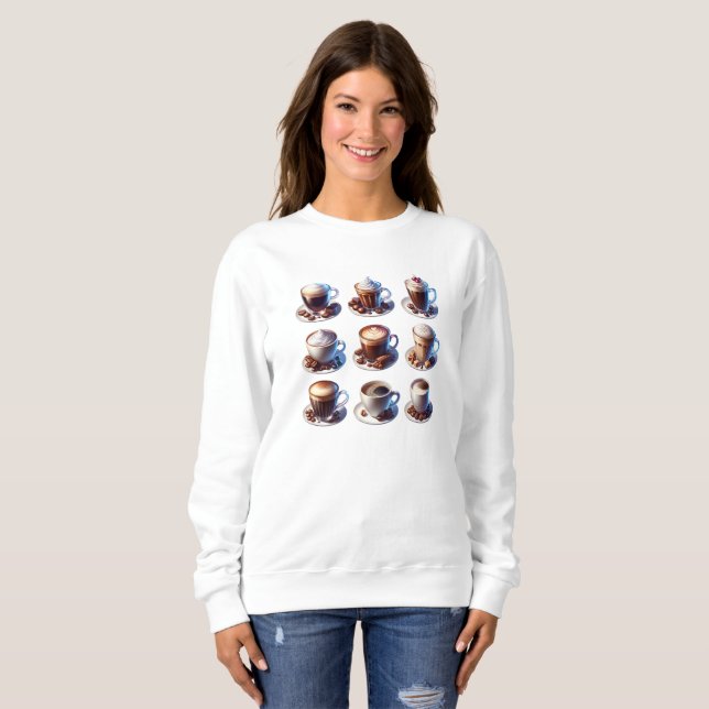 Camiseta Bebidas De Café Para Amantes De Café (Frente Completa)