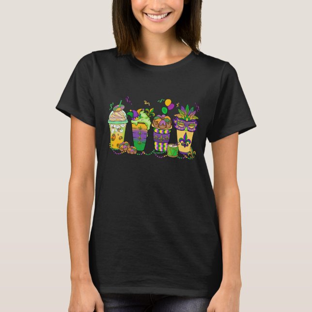 CAMISETA BEBIDAS DE GRÁFICO DOURADAS VERDE PURAS (Frente)
