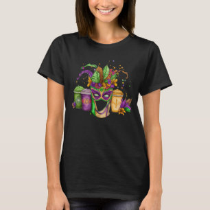 CAMISETA BEBIDAS DE GRÁFICO DOURADAS VERDE PURAS