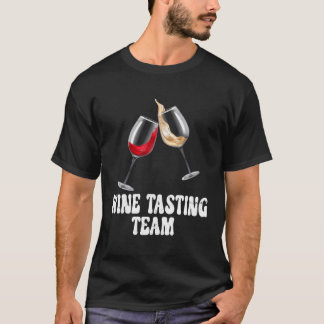 Camiseta Bebidas de vinho da Equipe de Provando de vinho Be