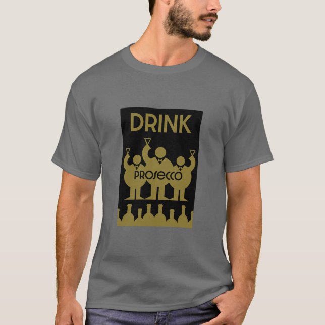 Camiseta Bebidas De Vinho Prosecco (Frente)