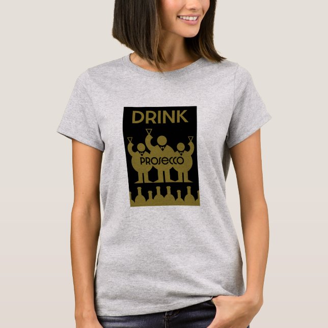 Camiseta Bebidas De Vinho Prosecco (Frente)