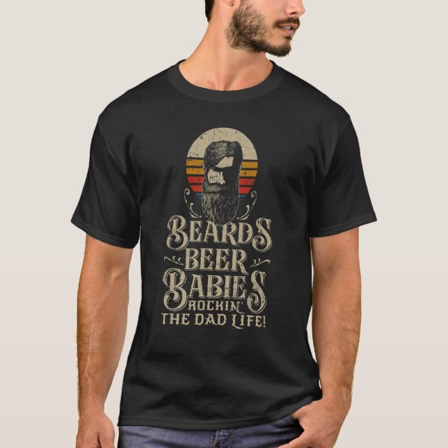 Camiseta Bebidas E Bebês Para Moinhos, Vida Com Pai (Frente)
