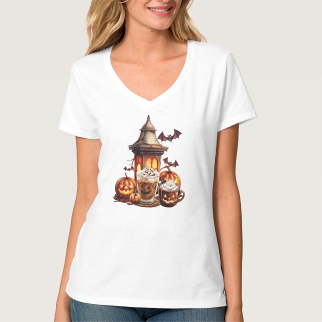 Camiseta Bebidas Especiais de Halloween (Frente)