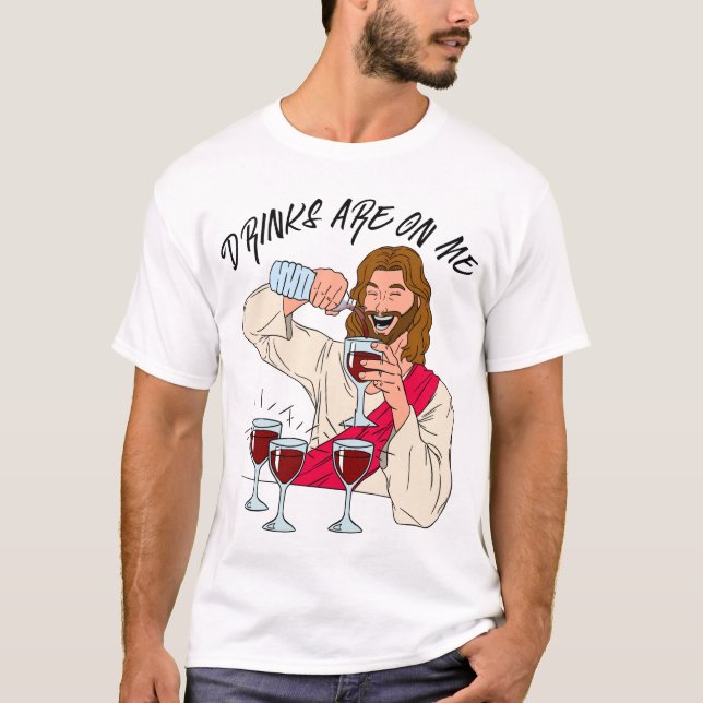 Camiseta Bebidas Estão Em Mim (Frente)