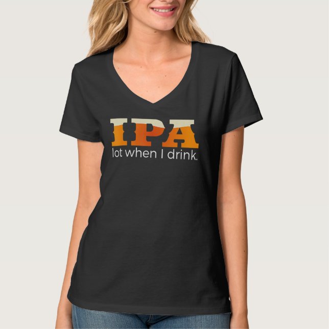 Camiseta Bebo Muito Quando Eu Bebo     Cerveja (Frente)