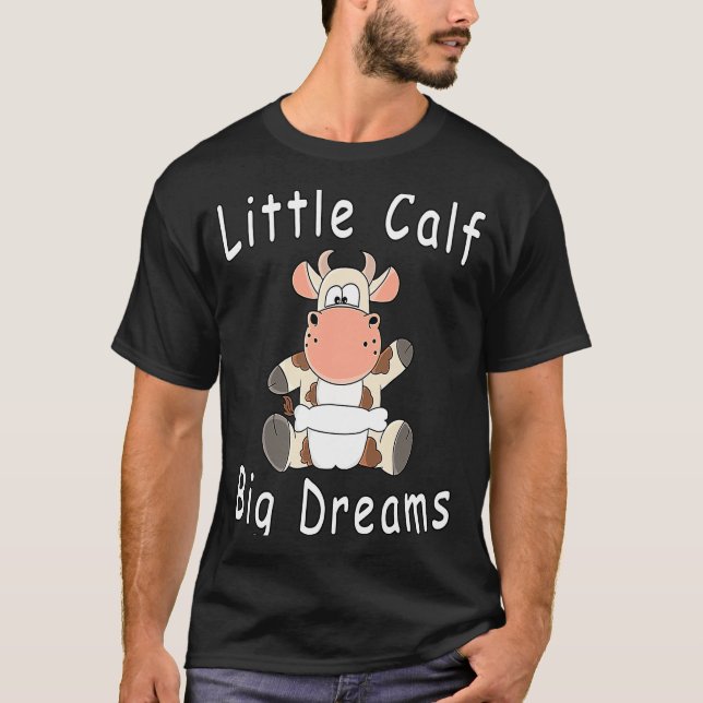 Camiseta Becerro Pequeno Grandes Sonhos  Bezerro Bebe com F (Frente)