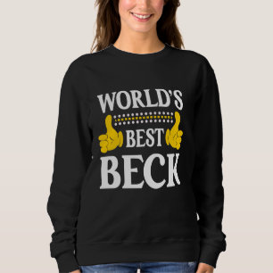 Camiseta Beck Surname Funny Team Family Sobrenome World's B