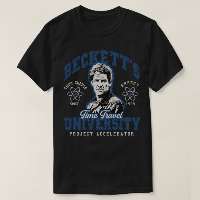Camiseta Beckett Time Viagem University (Frente do Design)