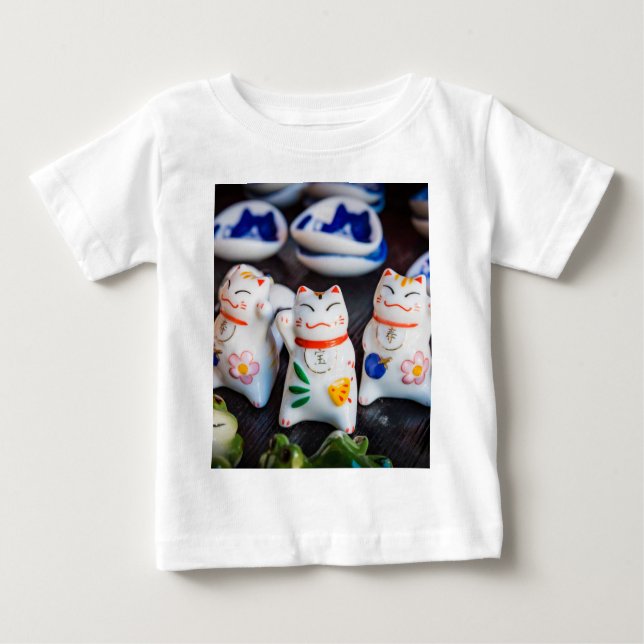 Camiseta Beckoning - figurinos de gatos (Frente)