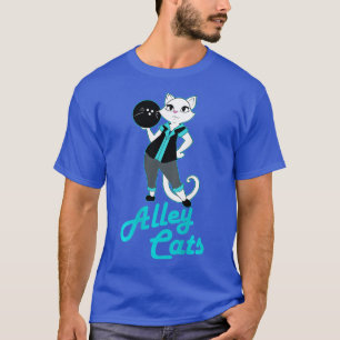 Camiseta Beco Boliche Gatos Equipe de damas Impressão tras