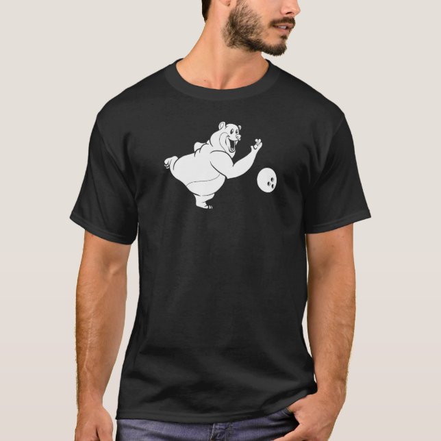 Camiseta Beco Bowler da Equipe do Bear boliche (Frente)