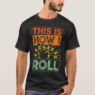 Camiseta Beco Da Equipe Da boliche Joga Pinos De Divertimen