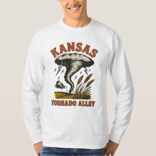 Camiseta Beco Kansas Tornado Vintage Storm e trigo