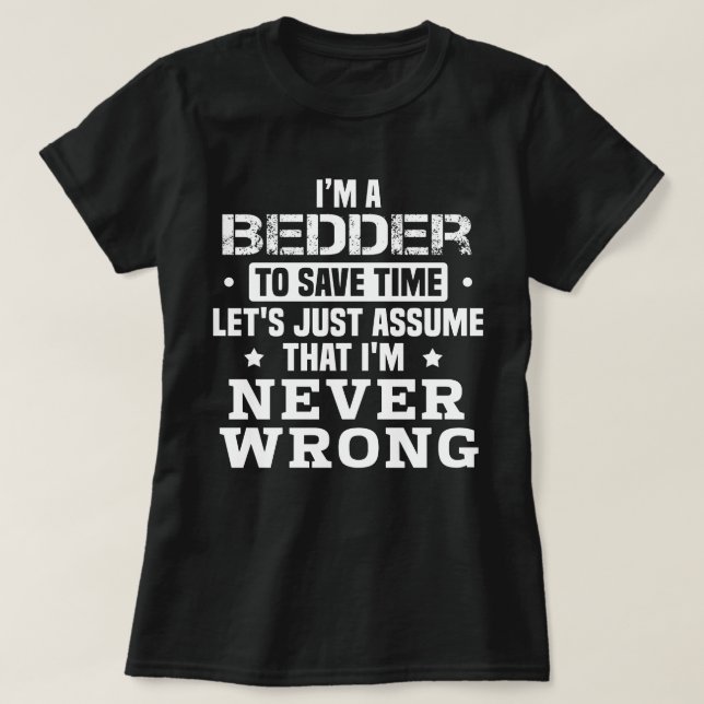 Camiseta Bedder (Frente do Design)