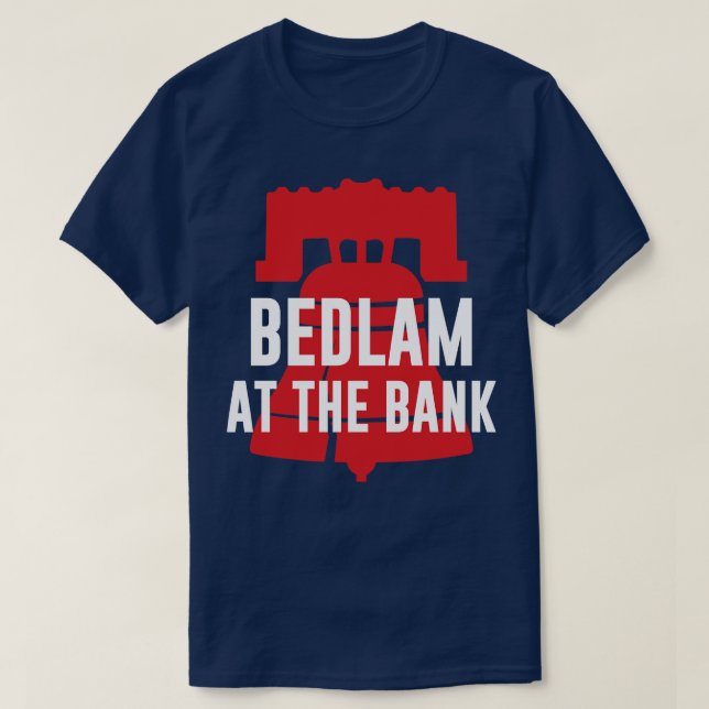 Camiseta Bedlam Na Equipe Do Banco Filadélfia (Frente do Design)