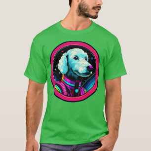 Camiseta Bedlington Terrier Dog Engraçado Astronauta Cósmic