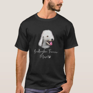 Camiseta Bedlington Terrier Mãe Cachorro Cachorro Bonito