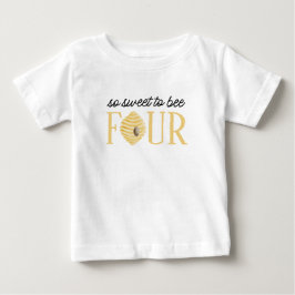 Camiseta Bee 4º Aniversário Sweet to Bee Four