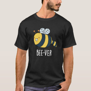 Camiseta Bee Animal Beaver Engraçado Pun Dark BG