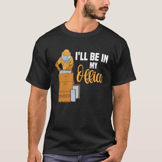 Camiseta Bee & Beehive é o escritório de trabalho. (Frente)