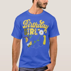 Camiseta Bee Bumblebee Girl Birthday Hive Sweet 1rua Party