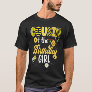 Camiseta Bee Bumblebee Girl Birthday Hive Sweet 1rua Party