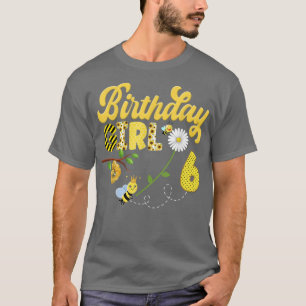 Camiseta Bee Bumblebee Girl Birthday Hive Sweet 1rua Party 