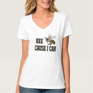 Camiseta Bee Cause I Can – Vaqueiro Divertido Mont
