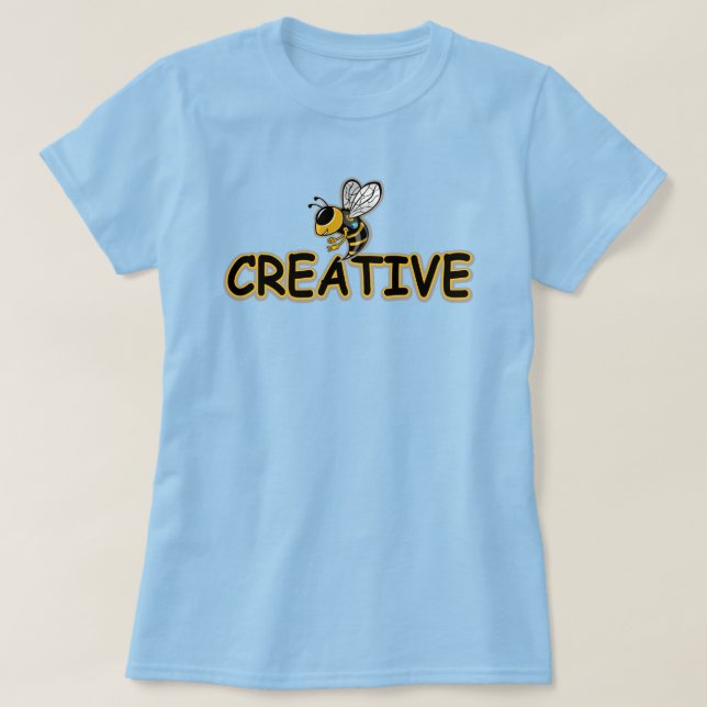 CAMISETA BEE CREATIVE  (Frente do Design)