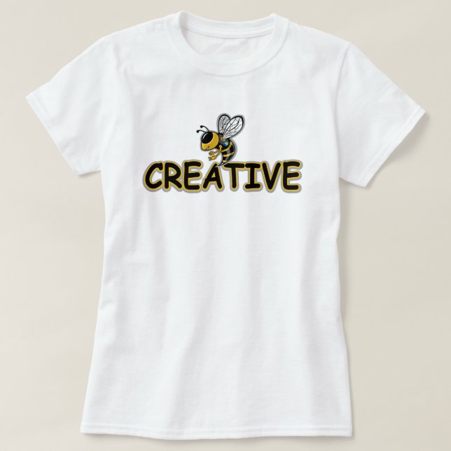 CAMISETA BEE CREATIVE  (Frente do Design)