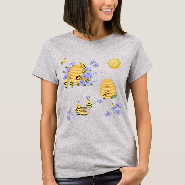 Camiseta Bee Dance Floral (Frente)