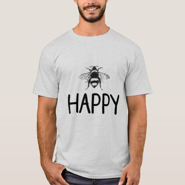 CAMISETA BEE FELIZ (Frente)