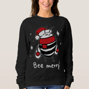 Camiseta Bee Feliz Natal - abelha veste santa hat Xmas Gif