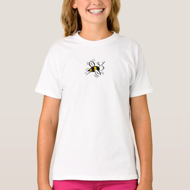 Camiseta Bee Free Honey e Black - (Frente)