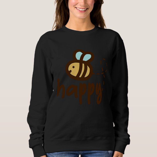 Camiseta Bee Happy Tees Be Happy Cute Bee (Frente)