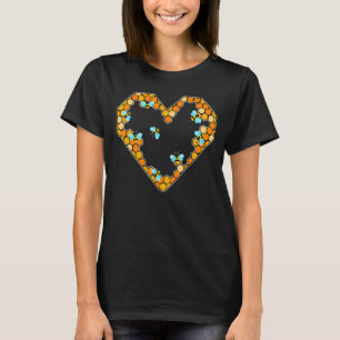 Camiseta Bee Heart Beekeeper Environment Conservation Honey