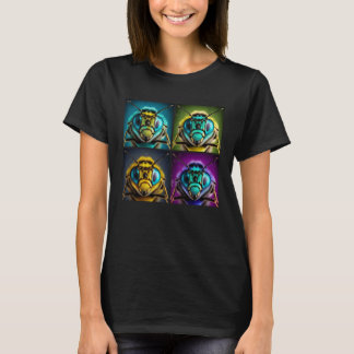 Camiseta Bee Insect Pop Illustration Colorful Animal Women
