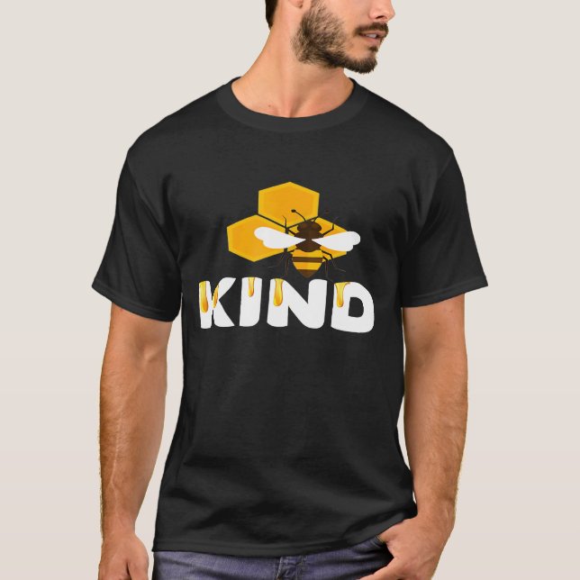 Camiseta Bee Kind Beekeeper Beekeeping Honeybee Cute 1 (Frente)