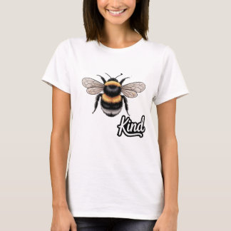 Camiseta Bee Kind Cute Bumblebee Illustration - Inspiration