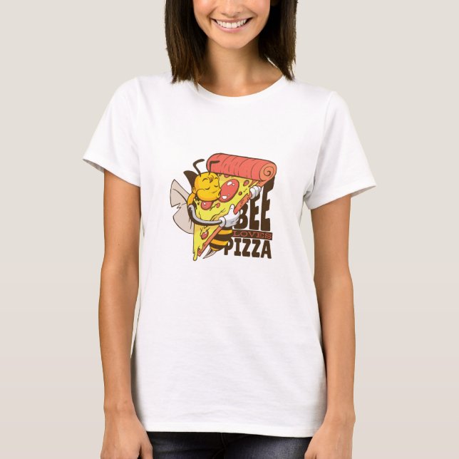Camiseta Bee legal ama pizza (Frente)