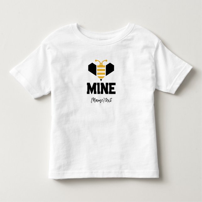 Camiseta Bee Mine Minimalist Romantic Gift (Frente)
