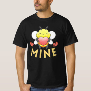 Camiseta BEE MINE - SER MINHA ENGRAÇADA VALENTINE DAY T-Sh